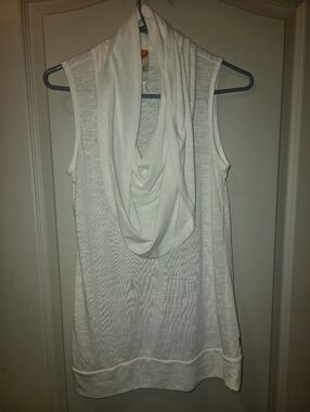 LUCY thin Poly Top Hoodie / Cowl Neck